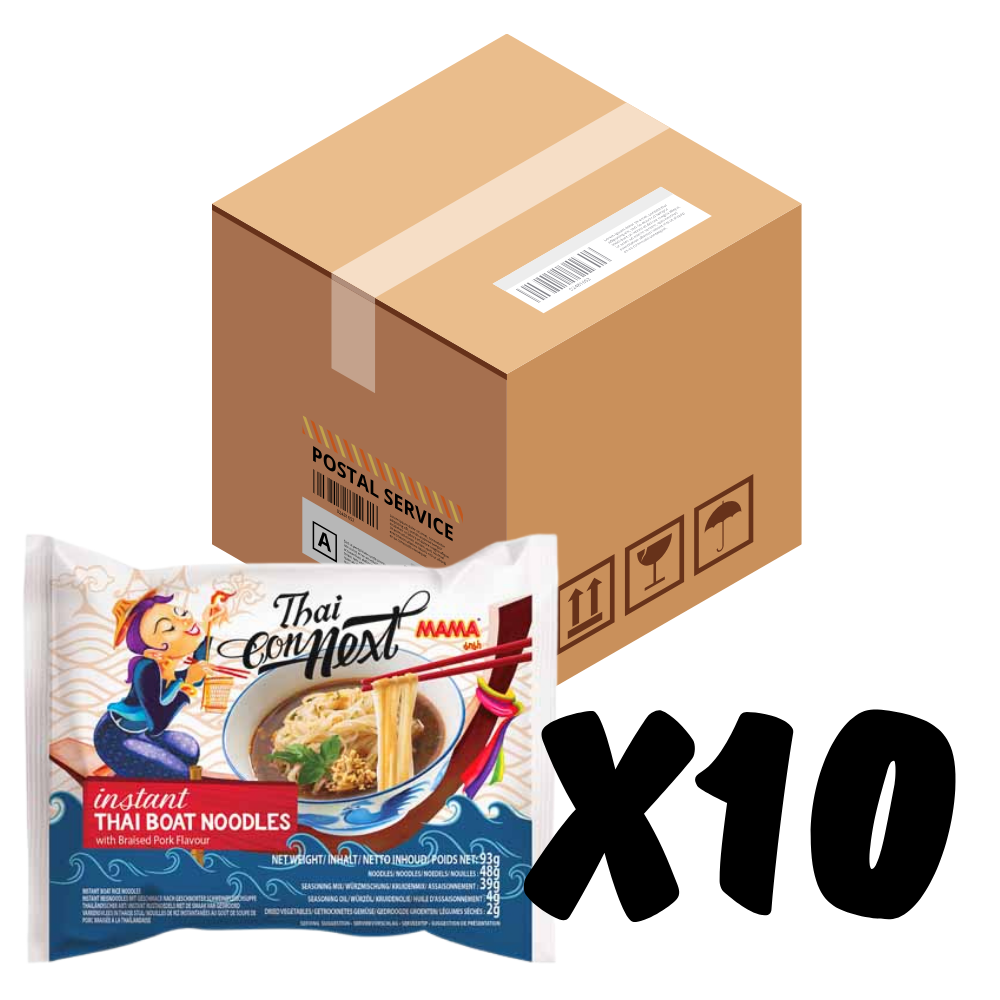 MAMA instant Thai Boat Noodles 1 box (10 packs)