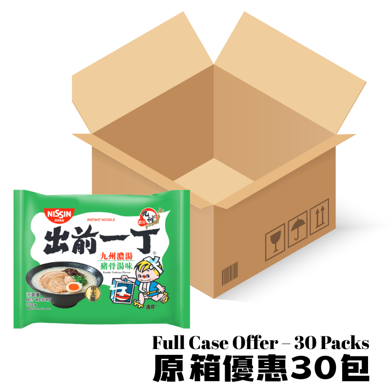 出前一丁- 湯麵[九州濃湯豬骨湯味] 100g (30包) 