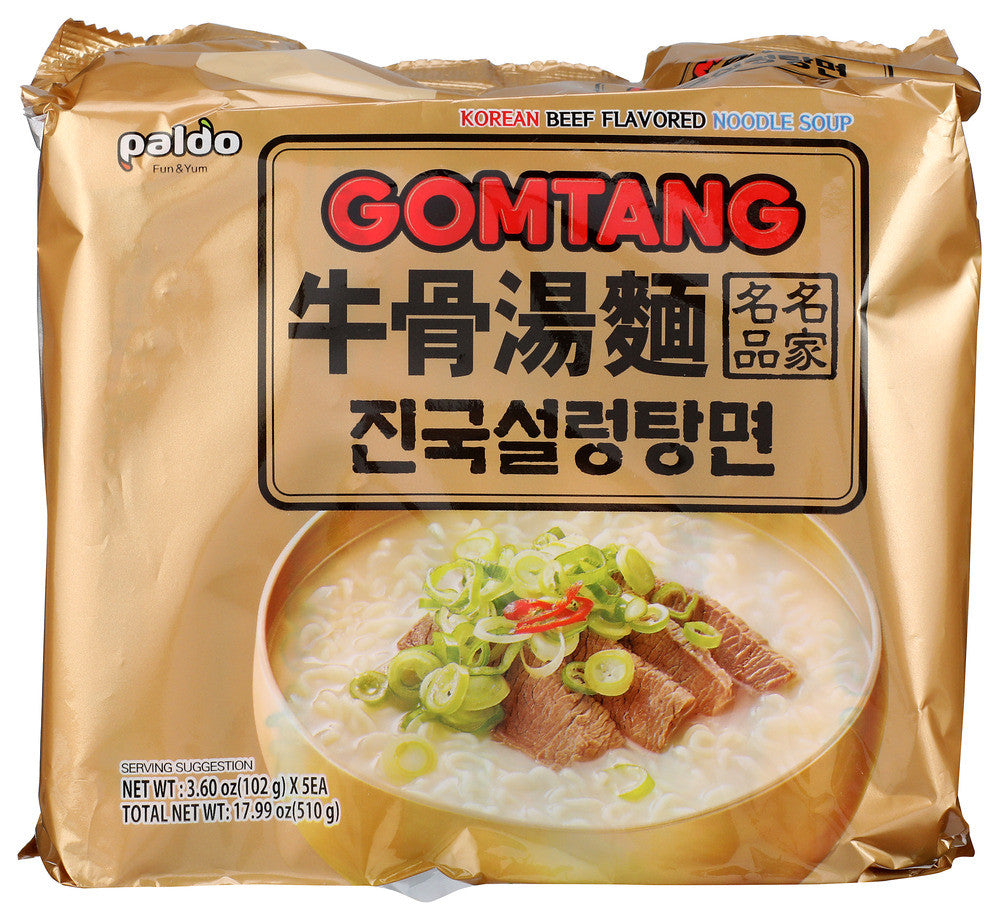 PALDO- Gomtang Korean Beef Flavour Soup Ramen (5 packs)