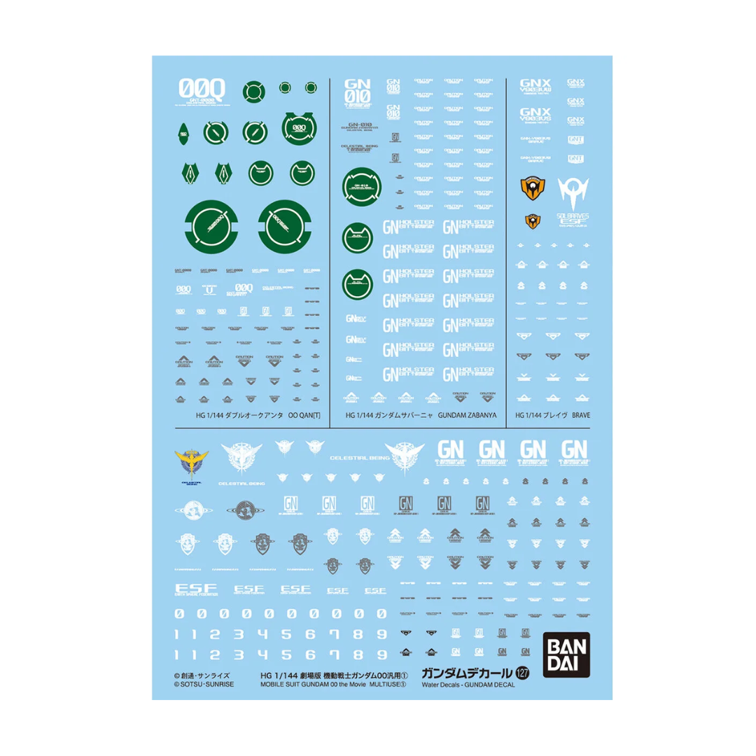 Gundam Decal No.127 Gundam 00 Movie Multiuse 1