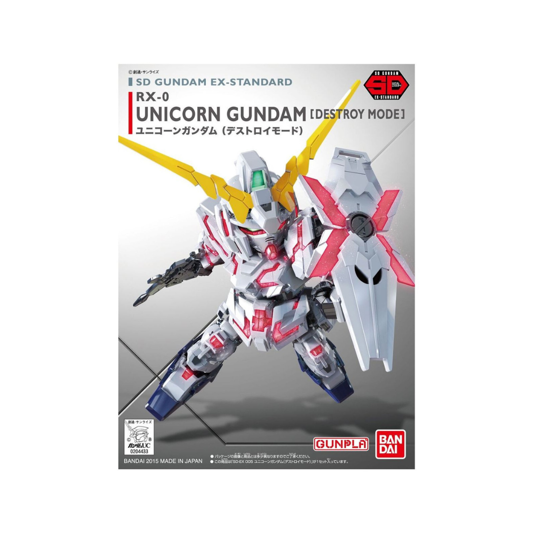 SD Gundam Ex-Standard Unicorn Gundam (Destroy Mode)