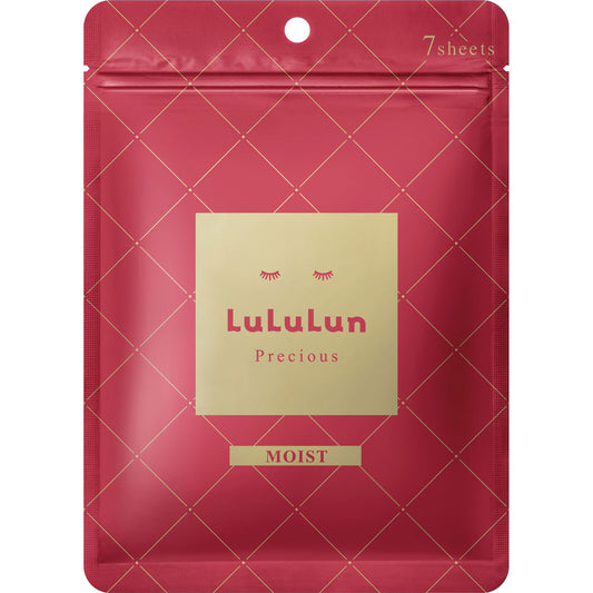 LULULUN- 珍貴保濕美肌面膜[紅色-保濕] 7片裝