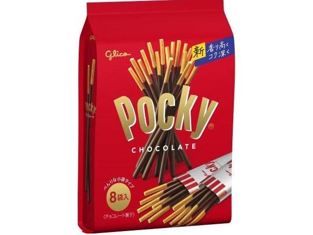 固力果 GLICO- *日版* POCKY家庭裝百力茲 [朱古力味] 8包裝