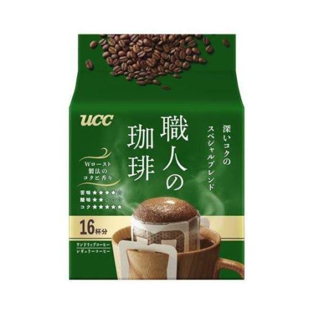 UCC職人- 沖濾掛耳式咖啡[濃郁香醇]7g x16小包