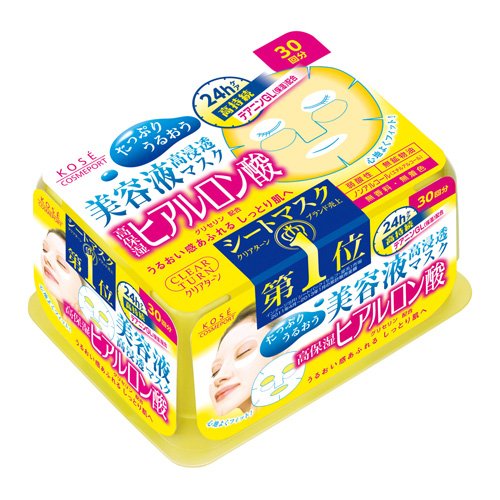 KOSÉ高絲- CLEAR TURN玻尿酸精華面膜 30片裝 (抽取式)
