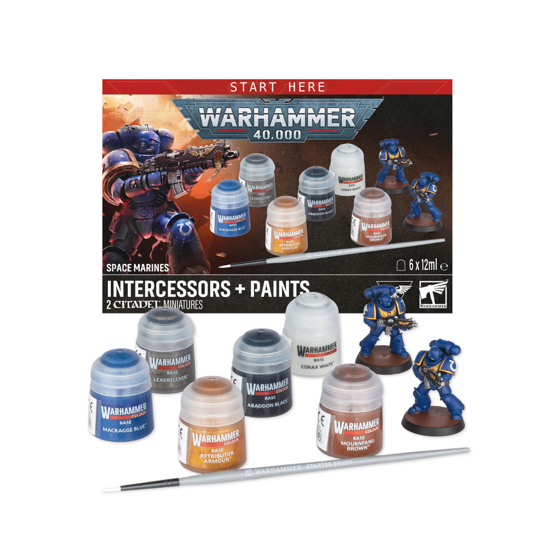 Space Marines Intercessors Plus Paints - ENG SPS PORT LATV ROM