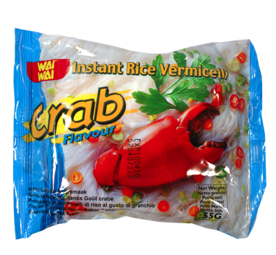 WAIWAI- Instant Rice Vermicelli (Crab Flavours) 10 packs