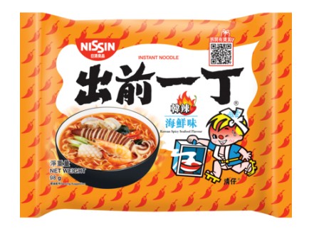 NISSIN- Demae Iccho Instant Noodles [Korean Spicy Seafood Flavour] 5packs