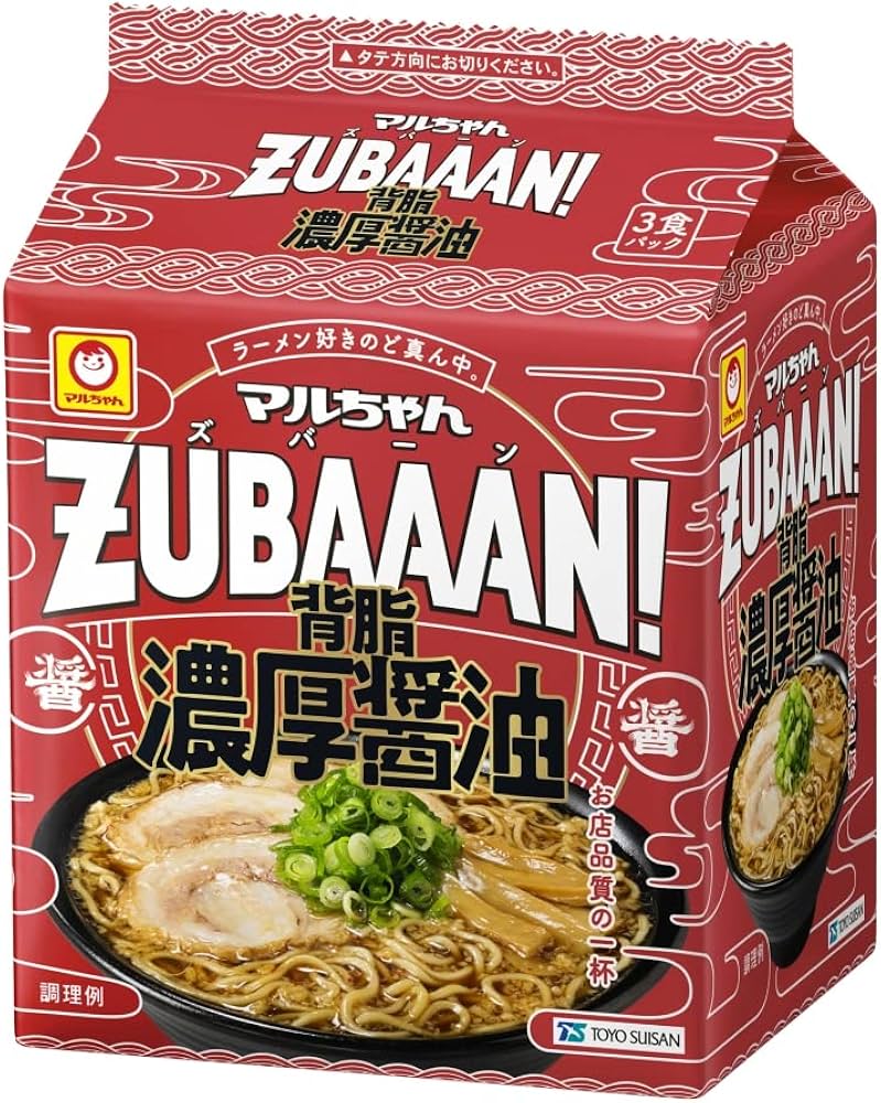 東洋水產- ZUBAAAN湯麵 [濃厚醬油味] 3包裝

