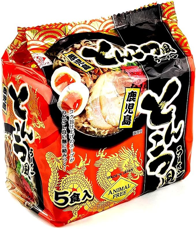 Higashi Foods Tonkotsu Kagoshima Ramen (5 Packs) 392.5g