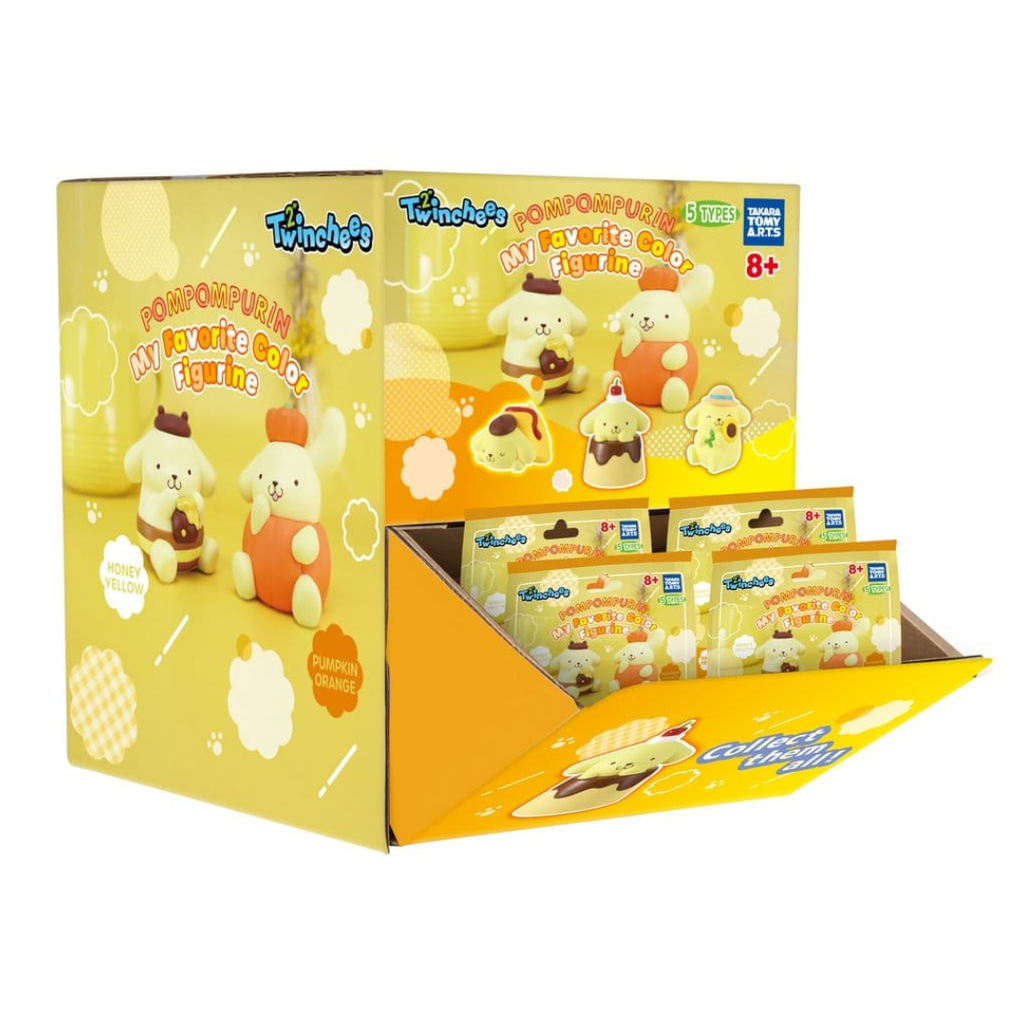 Sanrio Twinchees Mini Figures Pompompurin My Fav Color 5 cm Blind Pack