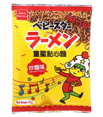 BabyStar Noodle Snack Yakisoba Flavor 83g