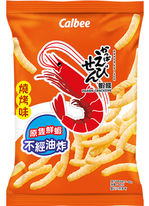 Calbee Prawn Crackers BBQ Flavor 40g