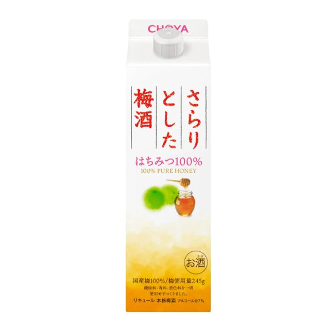 CHOYA - 100%蜂蜜香滑梅酒1000ml (Alc.7%)