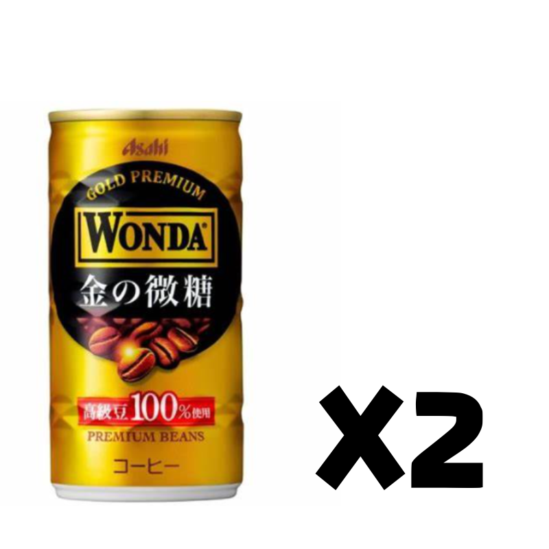 ASAHI朝日- 極WONDA[金之微糖咖啡]185g 臨期特價2026-01-31 X2