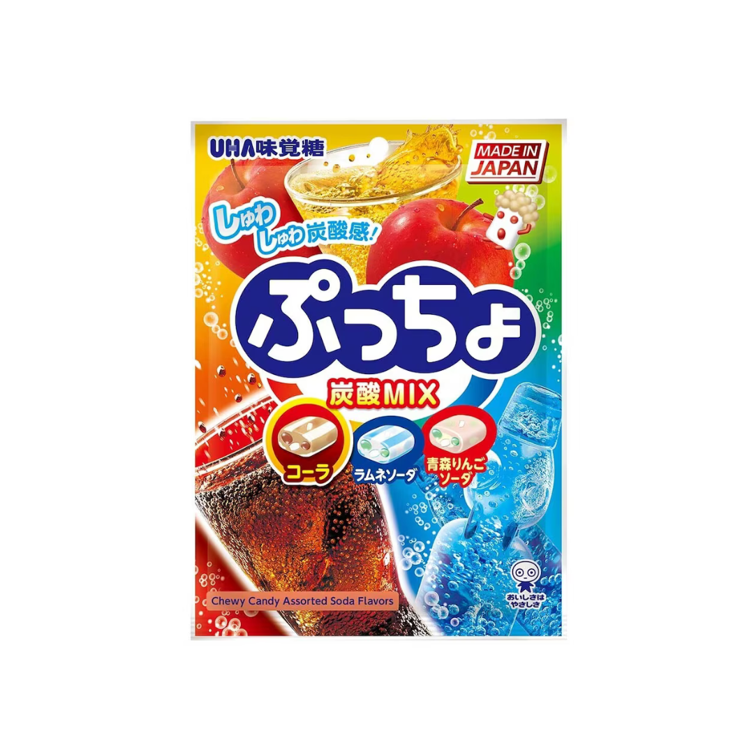 UHA味覺糖- 袋裝雜錦味果粒軟糖 93g