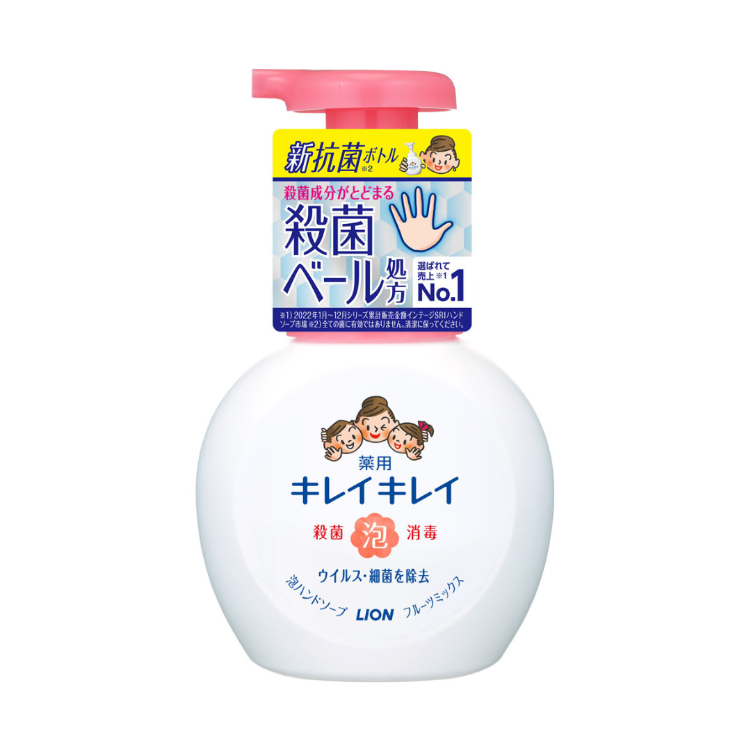 LION獅王- KIREI KIREI 兒童泡泡消毒洗手液 [水果香] 250ml