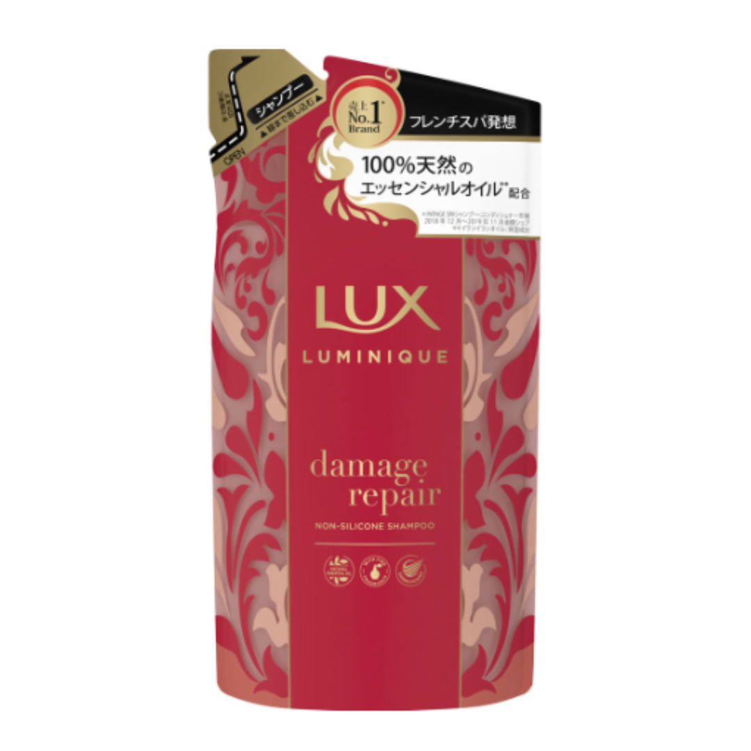 LUX- Luminique無矽靈精油洗頭水 [紅色集中修護受損髮質] 350g (補充裝)