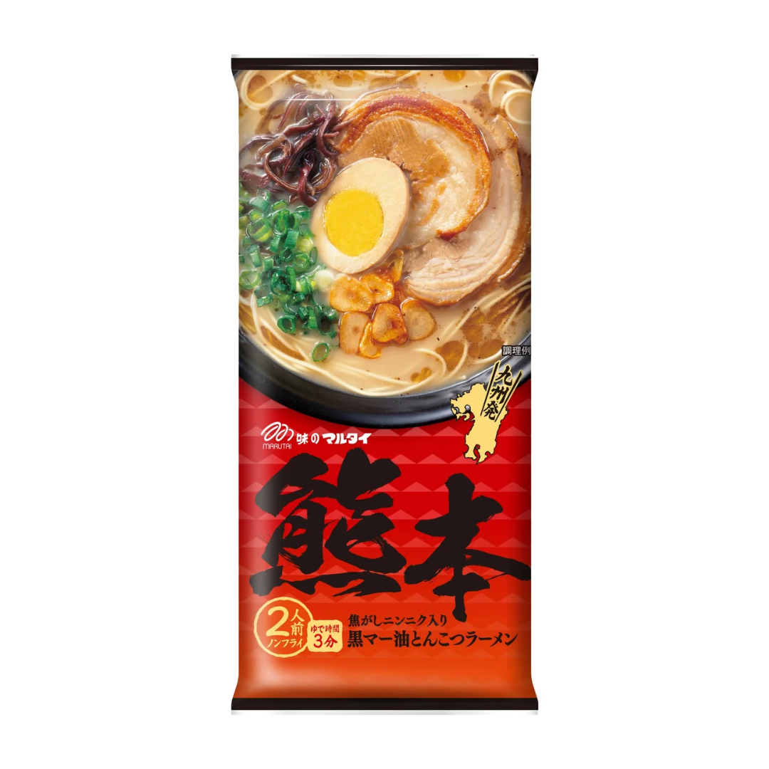 MARUTAI- 豬骨拉麵 [熊本風黑蒜油] 186g (2人份)