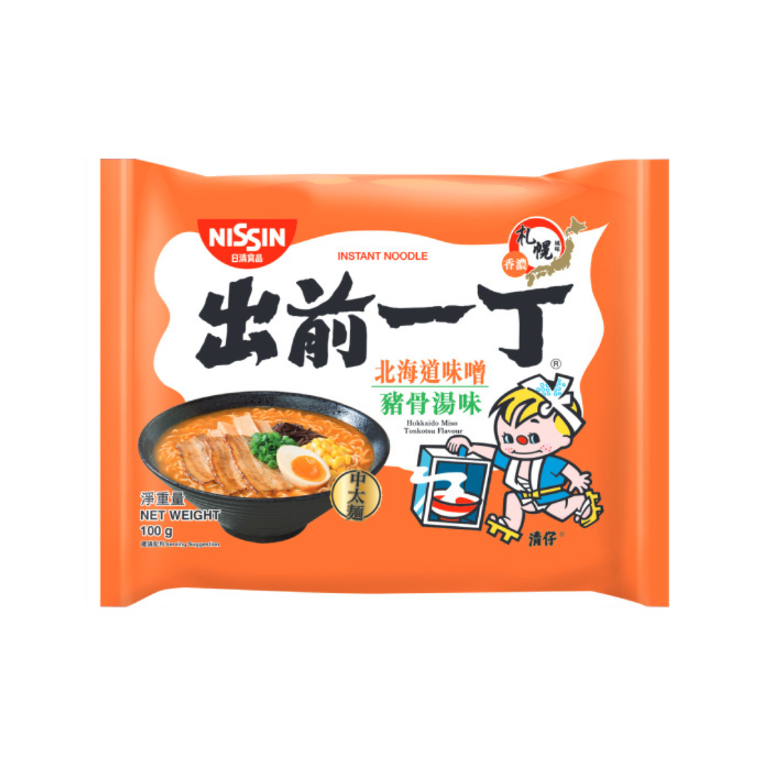 港版出前一丁- 湯麵[北海道味噌豬骨味]   (5包) 100g*5