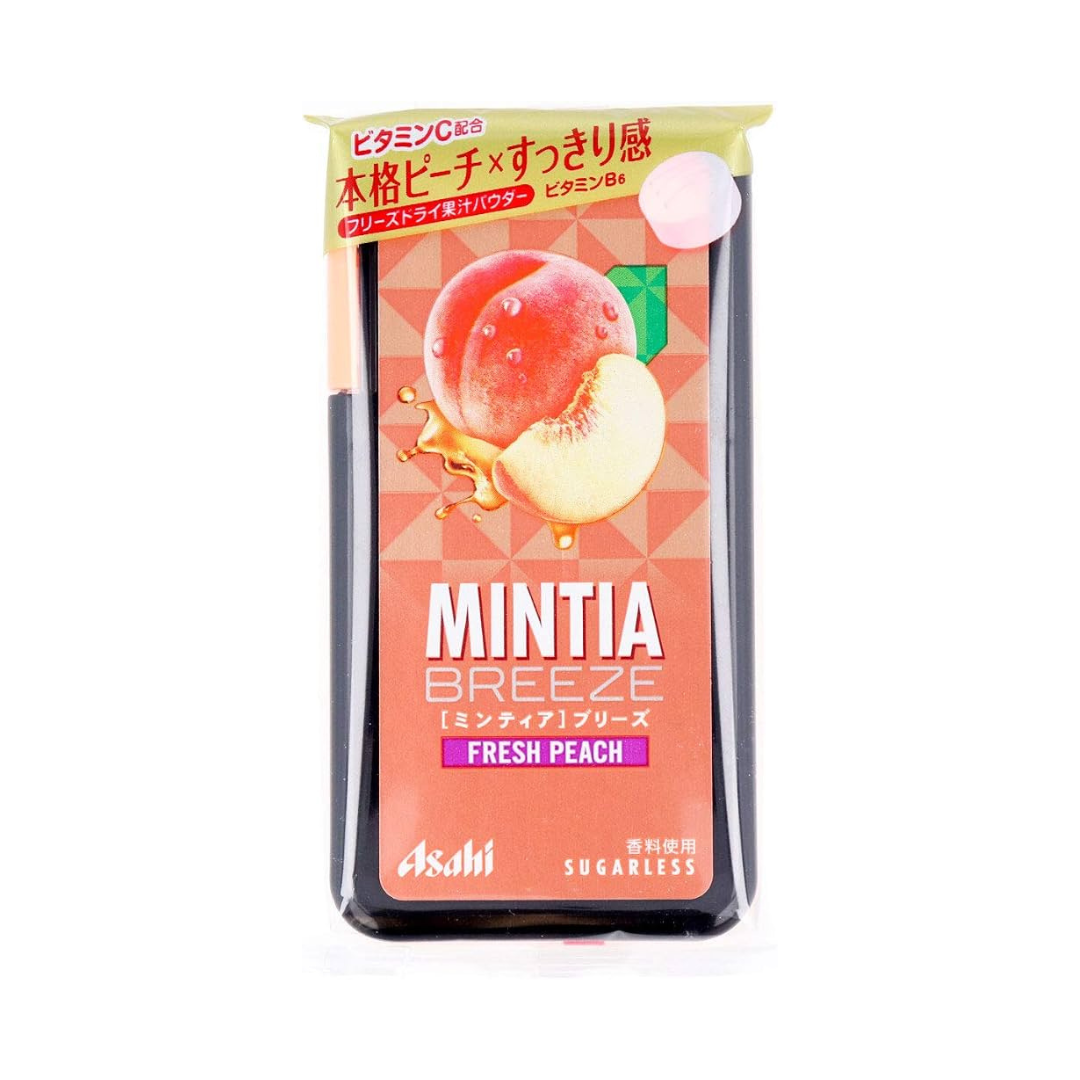 ASAHI- Mintia Breeze Sugar-Free Mint Tablets [Peach Flavour] 22g