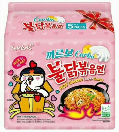 三養SAMYANG-辣雞撈麵[卡邦尼味] 5包裝