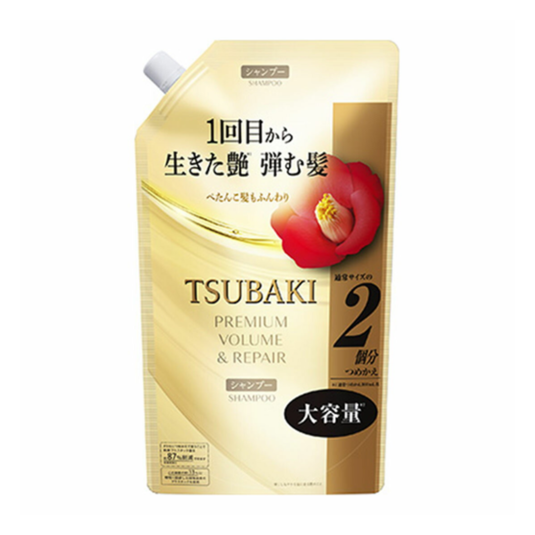 SHISEIDO資生堂- TSUBAKI山茶花極致修護[柔潤蓬鬆]洗髮露600ml (補充裝)