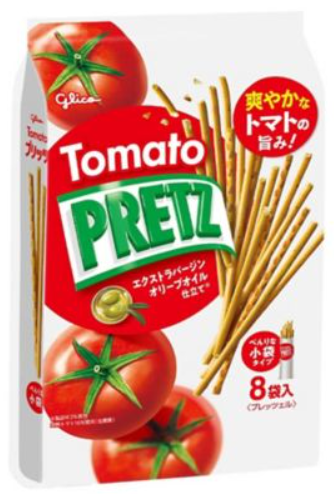 固力果 GLICO PRETZ- 家庭裝百力茲[番茄味] 8包裝