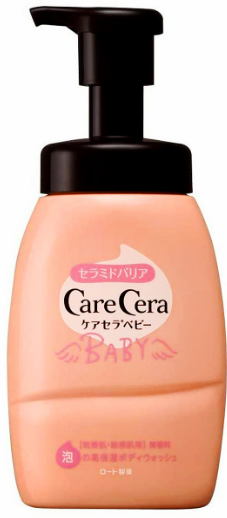 樂敦Rohto- Care Care高保濕泡泡嬰兒沐浴露[敏感肌嬰兒適用]450ml