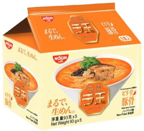 NISSIN- Raoh Ramen [Spicy Tonkotsu Flavour] 5packs