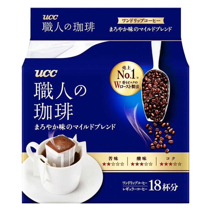 UCC- Drip Coffee With Hanging Ear Filter [Rich & Mellow] 7g x18 cups