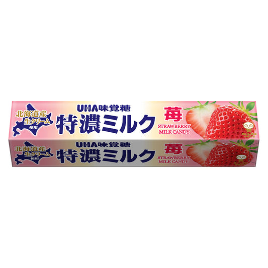 UHA Mikakuto Tokuno 8.2 Milk Candy - Strawberry Flavor 37g