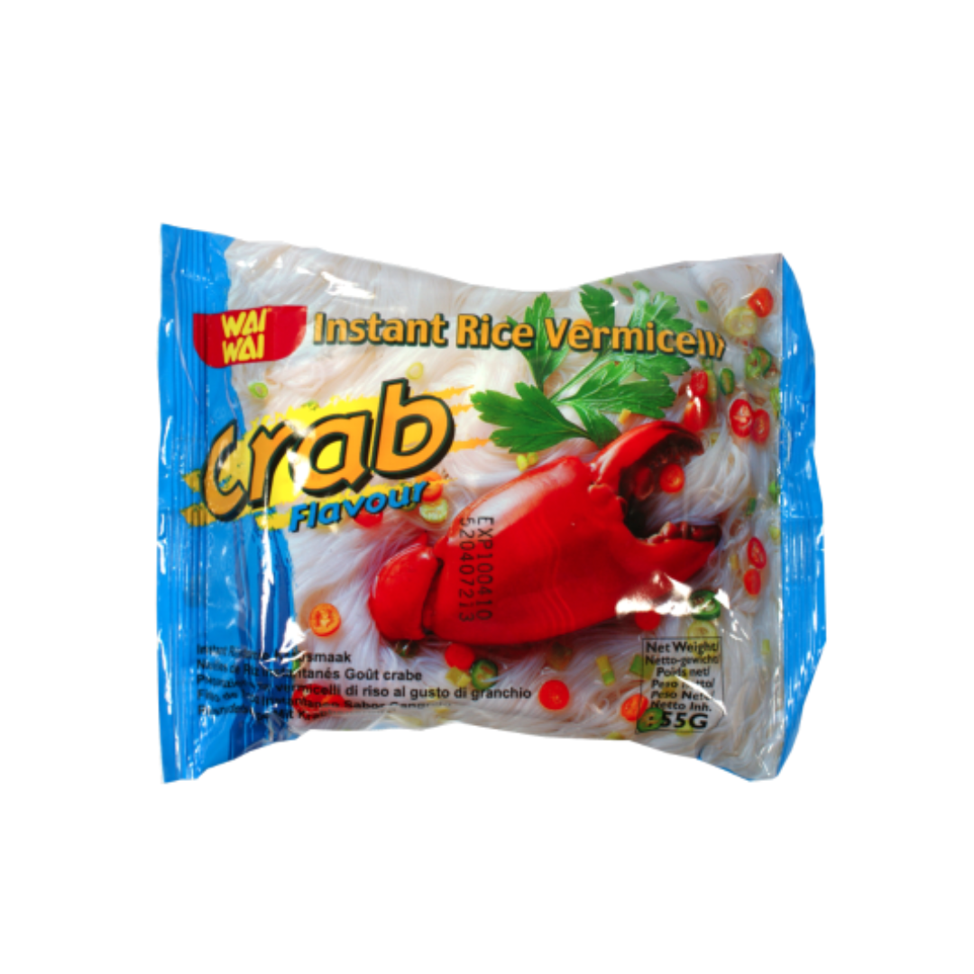 WAIWAI- Instant Rice Vermicelli (Crab Flavours) 10 packs