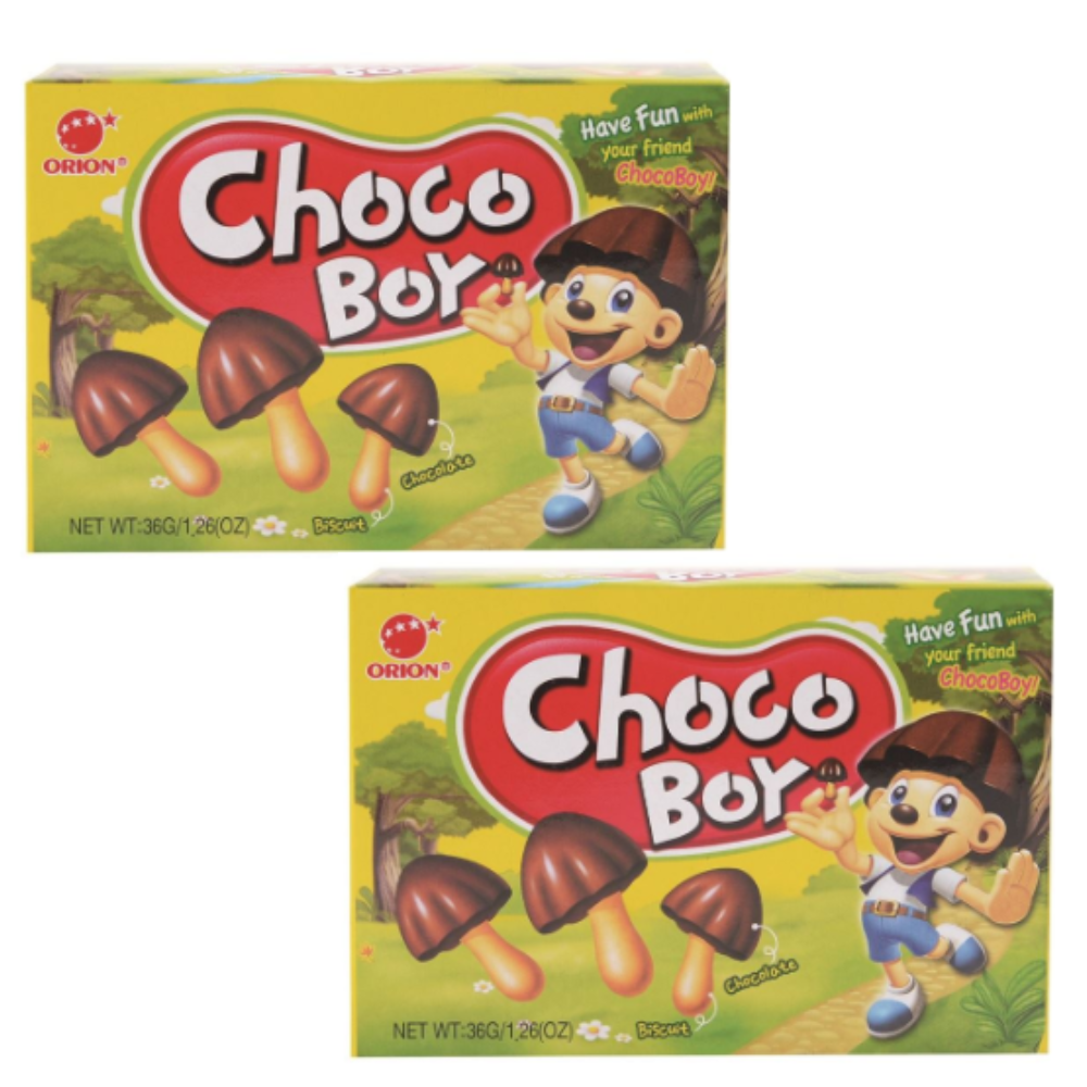 東洋- 蘑菇小子朱古力餅36g 臨期特價 BBD:27/10/2025 兩盒