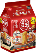 日清拉王-醬油味湯麵 (3包裝)