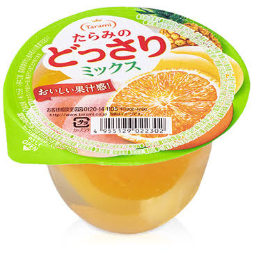 TARAMI- Fruit Cup Jelly [Peach, Pineapple, Mandarin] 230g