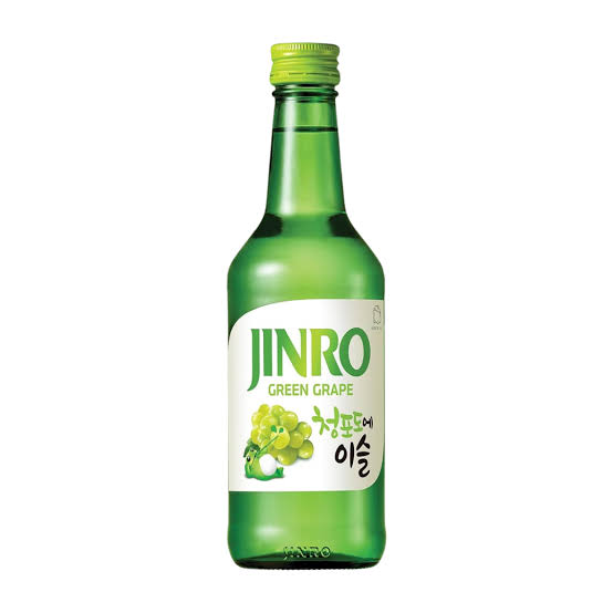 JINRO- Korean Soju [Green Grape Flavour] 360ml *13%Alc.